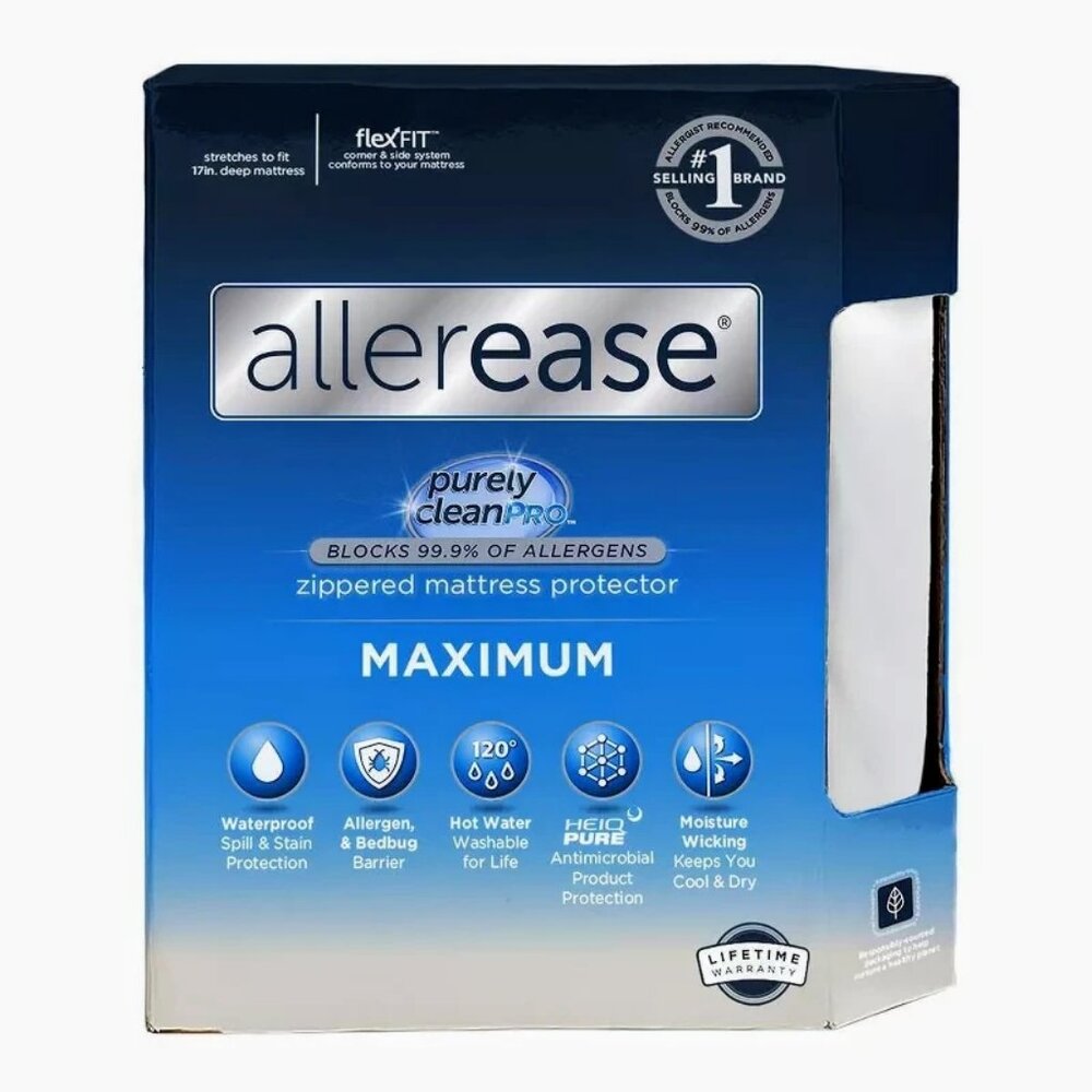 ALLEREASE Queen Maximum Mattress Protector - Picture 3 of 6